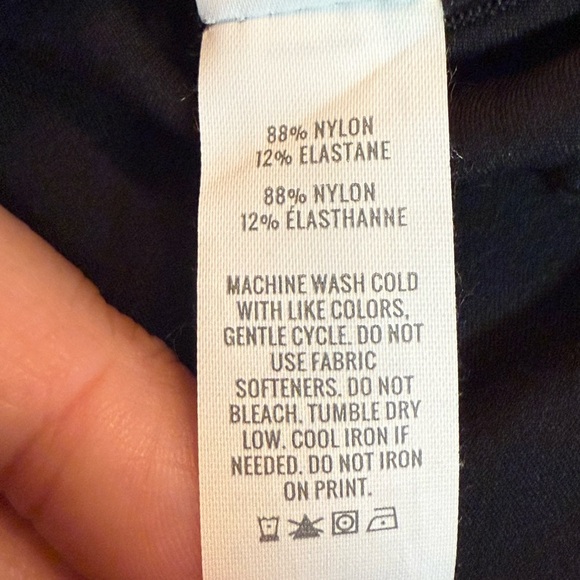 AERIE Black Hi-Rise Flare Leggings Size Medium Long - Picture 12 of 13